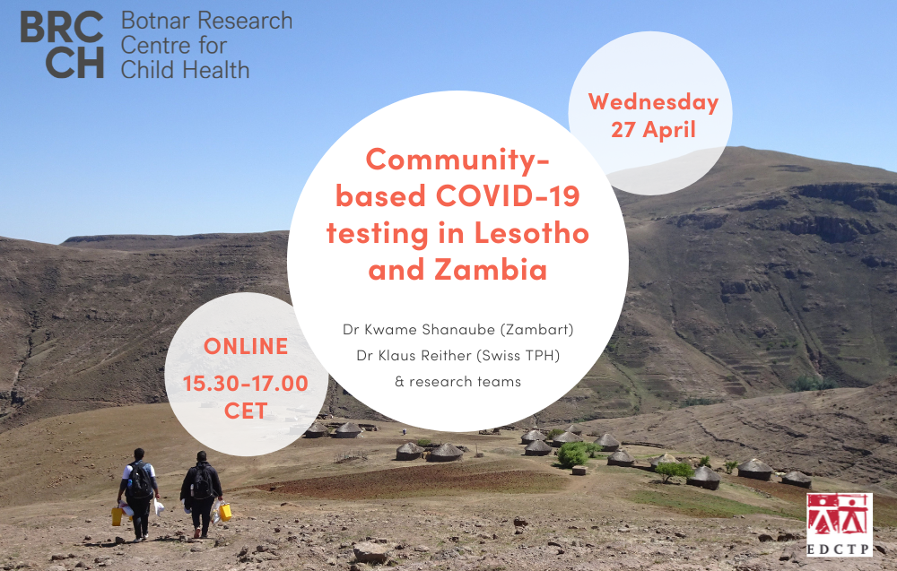 Webinar: Community-based COVID-19 Testing in Lesotho and Zambia